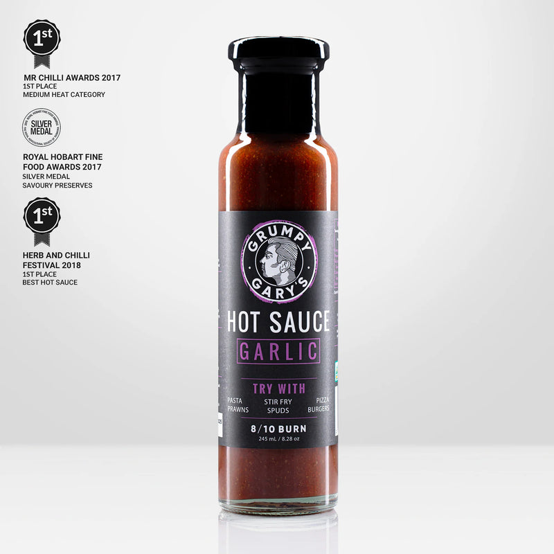 Grumpy Gary's Garlic Hot Sauce - 245ml