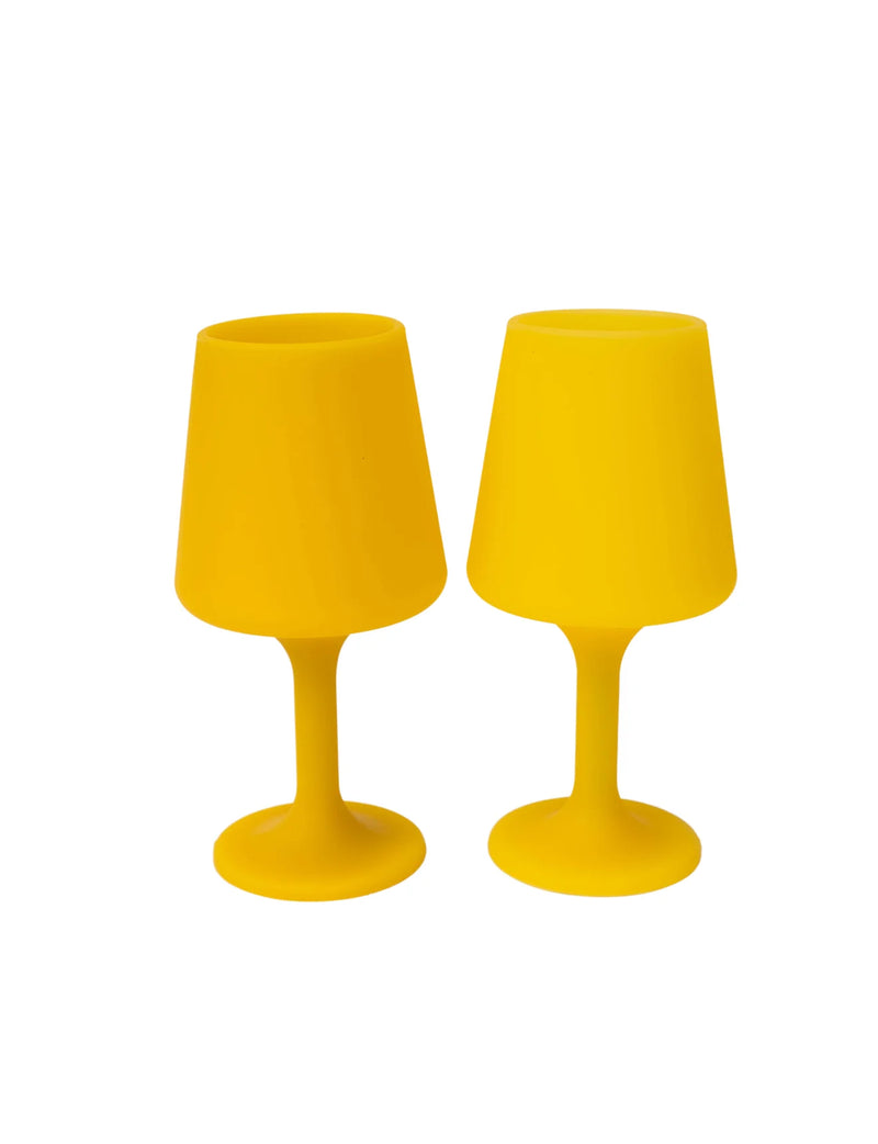 SWEPP- Silicone Wine Glass sets-Girasoli yellow