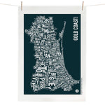 BURBIA Tea Towels- Gold Coast, Brisbane, Animals & Flora