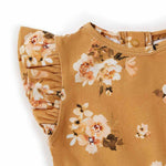 Snuggle Hunny- GOLDEN FLOWER PRINT DRESS