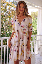 Julietta Print- Finch Mini dress by Jaase- 50% OFF