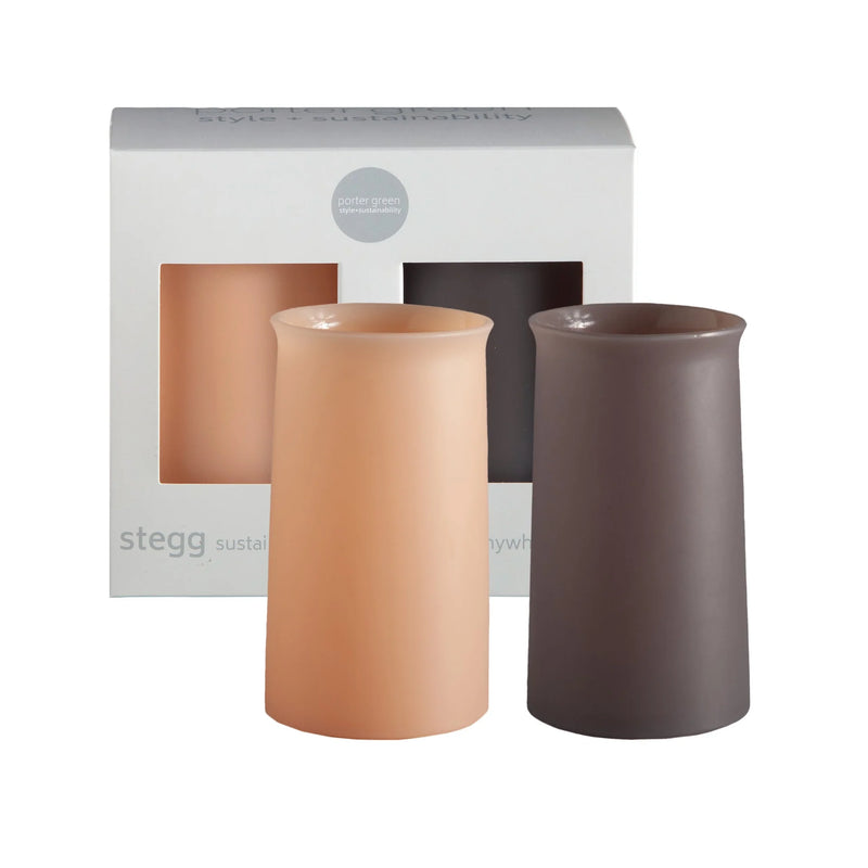 Stegg Silicone Highball Glasses - Latte & Donkey
