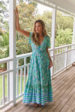 Jaase Malina print- Camen Maxi dress