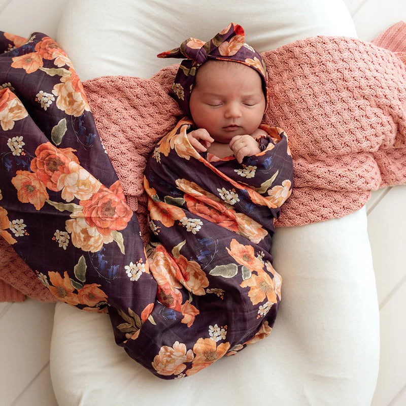 Organic Muslin Wraps- SIENNA print