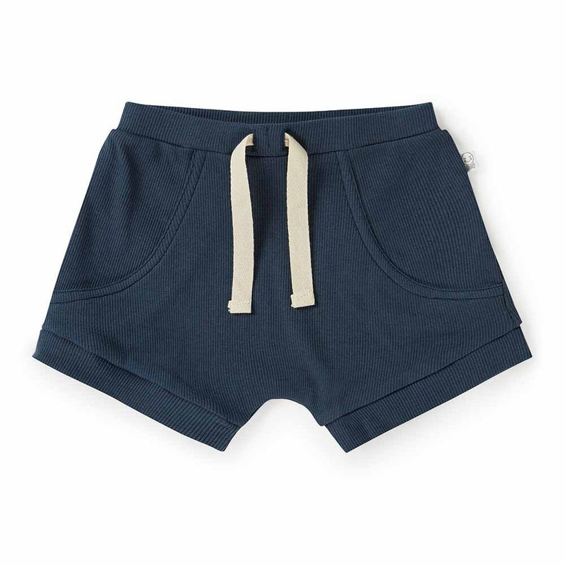 Snuggle Hunny Organic Shorts- Navy- Sizes 1-4