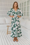 New Jersey print- Maisie Maxi dress by Jaase