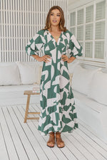 New Jersey print- Maisie Maxi dress by Jaase