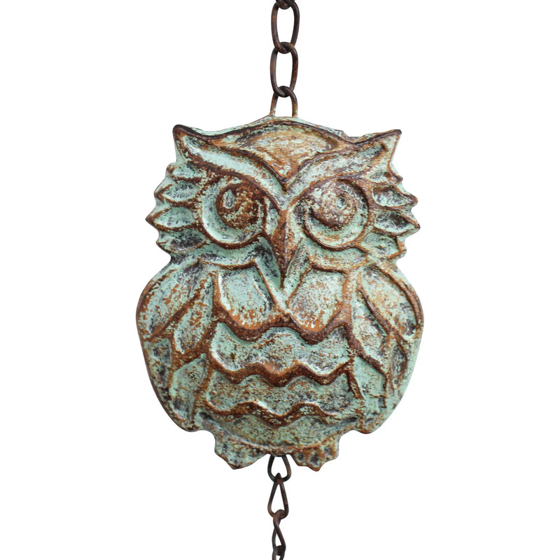 Hanging Owl Bell- Cast Iron