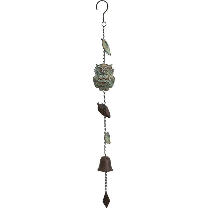 Hanging Owl Bell- Cast Iron