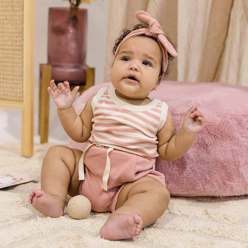 Snuggle Hunny Organic Shorts- Rose- Sizes 1-4