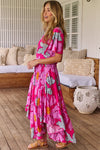 Rosebud print- Taurus Maxi dress by Jaase - 50% OFF