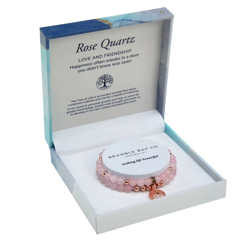 Rose Quartz Duo Bracelets