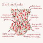 Strawberry Organic Dress by Snuggle Hunny- NEW Tutti Frutti Collection up to Size 6
