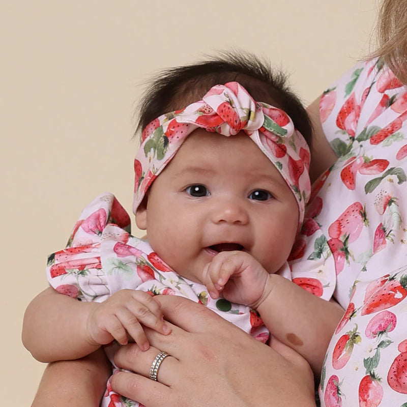 Strawberry Top Knot- NEW Tutti Frutti Collection