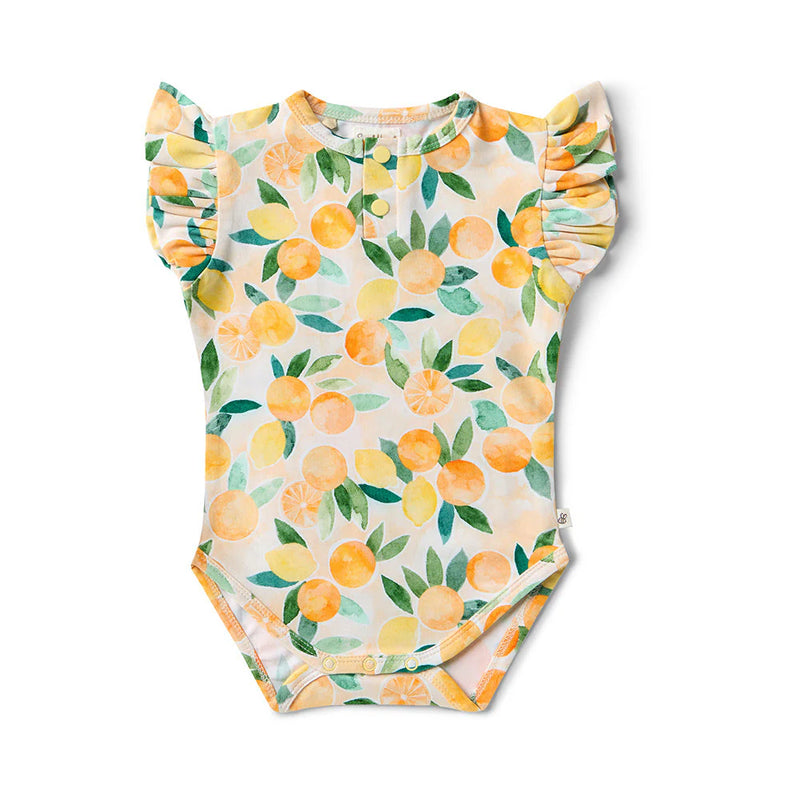 Sunny Citrus Bodysuit by Snuggle Hunny- NEW Tutti Frutti Collection