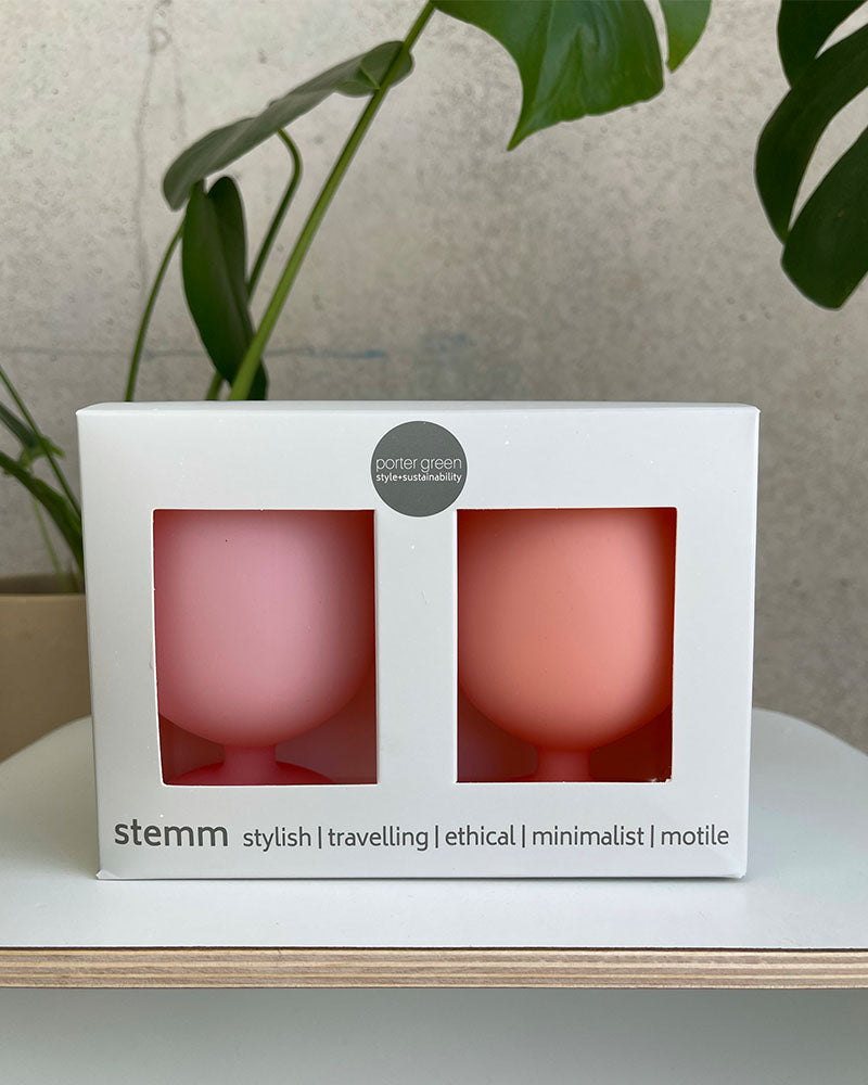 Peach & Petal Stemm Silicone Wine Glasses - Chittagong