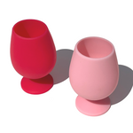 Cherry & Blush Stemm Silicone Wine Glasses - Miyako