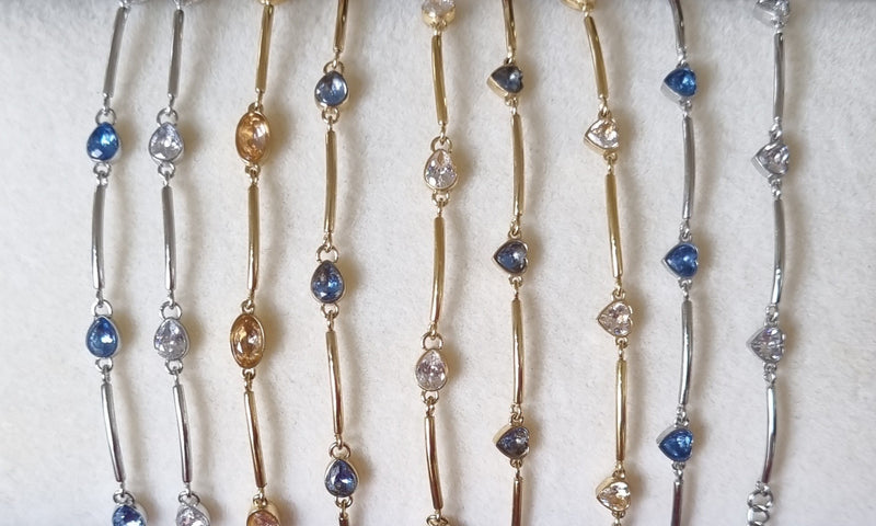 Heart Vogue Bracelets - Gold & Silver.