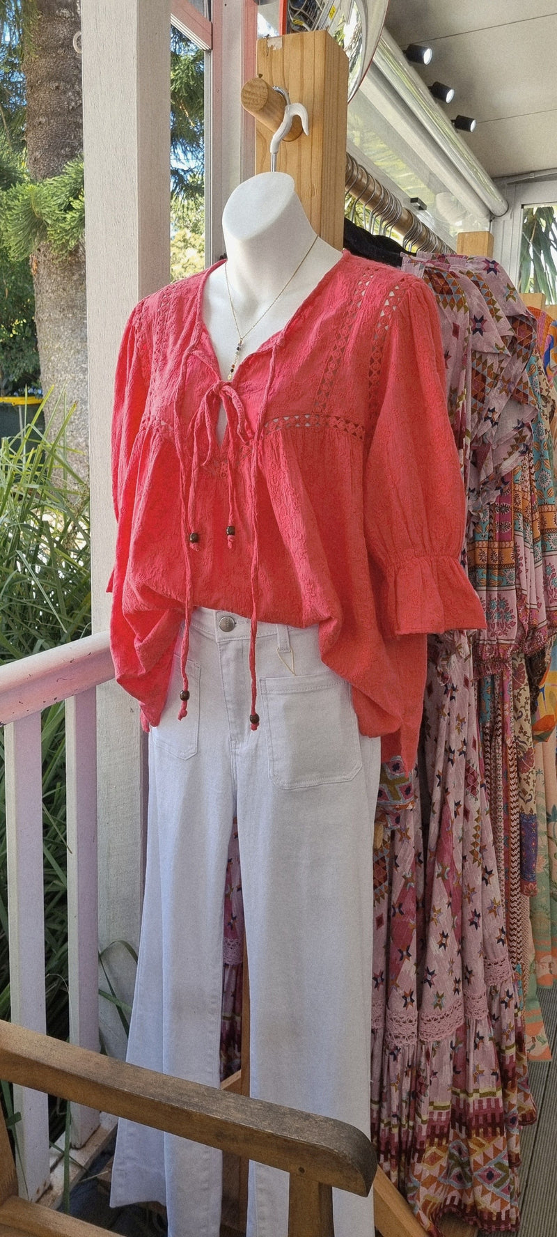 Coral Schiffi Top by Joop n Gypsy