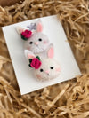 Handmade Felt Hairclips- 5 Cute Animals to choose from