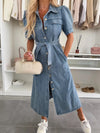 Denim Dress Midi by Mutig