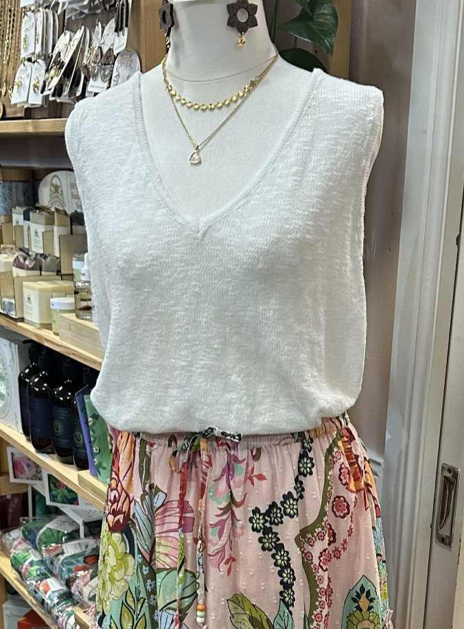 White Tank Top by Label of Love