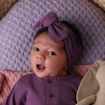 Top Knot- Mulberry Ribbed Organic