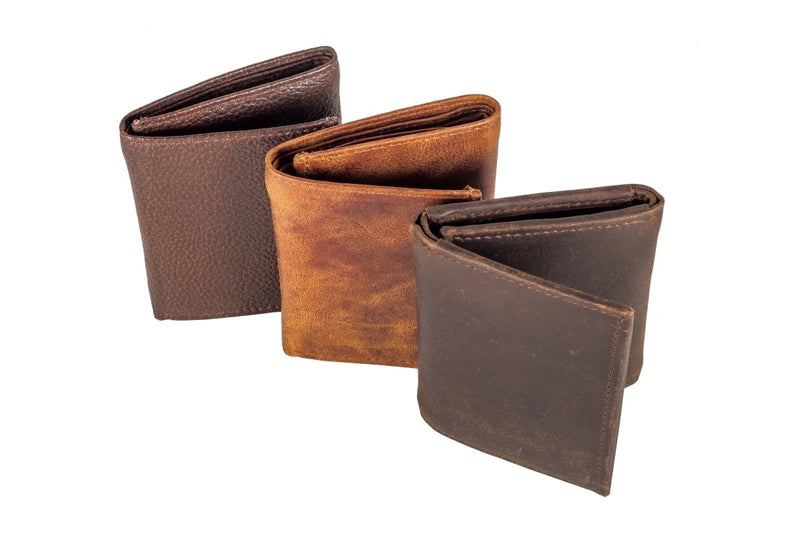 Mens Trifold Wallets- 3 colours