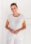 Soul Sparrow White Linen Top