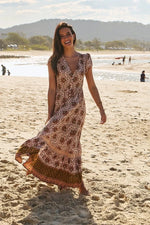 Wild Gypsy print- Carmen Maxi by Jaase (plus sizes avail)