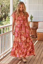 Woodstock print- Valerie Maxi dress by Jaase- 50% OFF