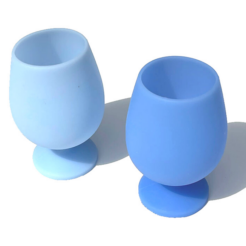 Stemm Blue Unbreakable Silicone Wine Glasses - Londrina