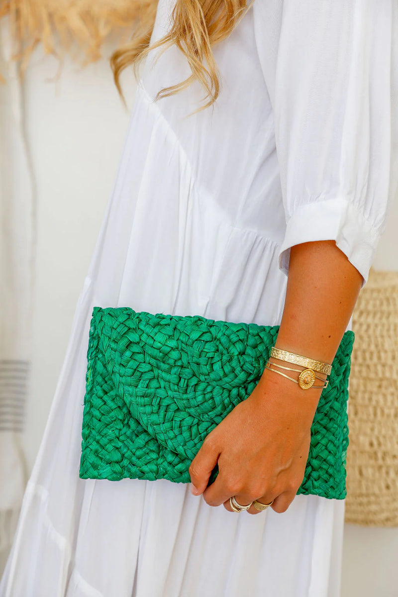 Coloured Woven Clutches- 7 Colours