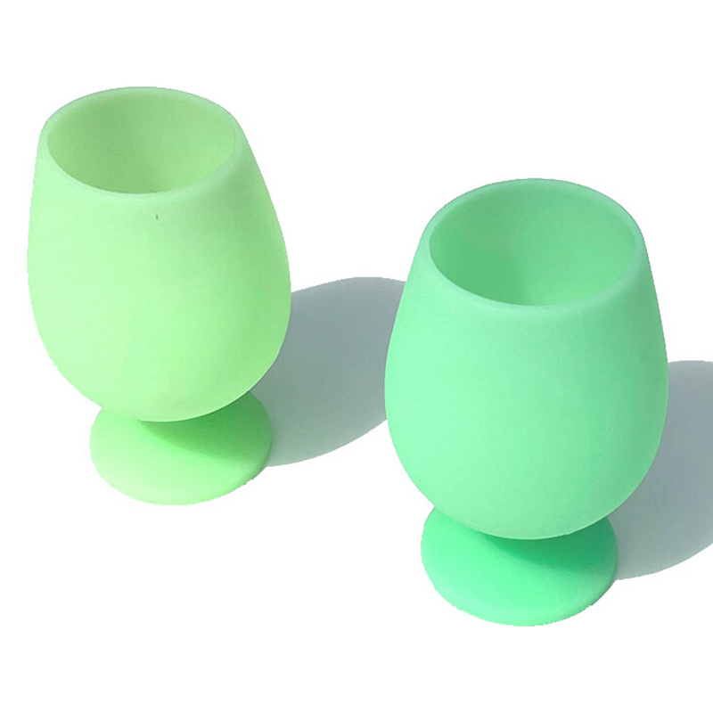 Stemm Green Unbreakable Silicone Wine Glasses - Acapulco