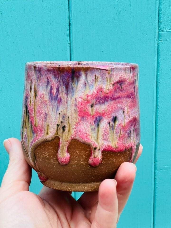 Ceramic Handmade Hug-A-Mug - Pink