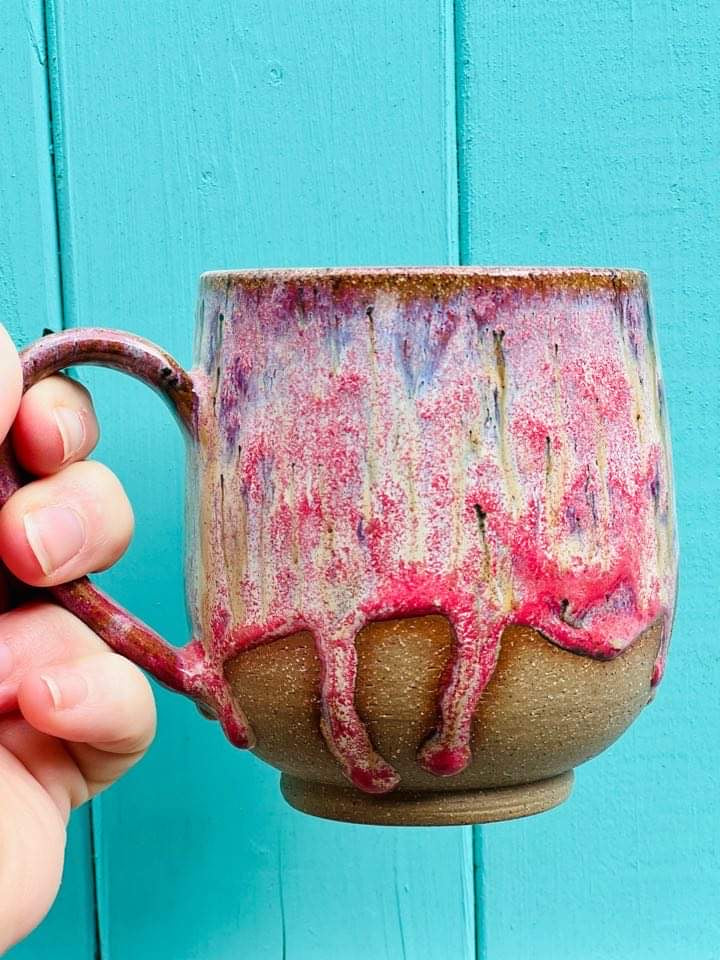 Ceramic Handmade Mug  - Pink